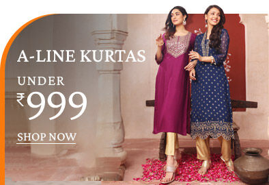 A-Line Kurtas for Women Under Rs.999