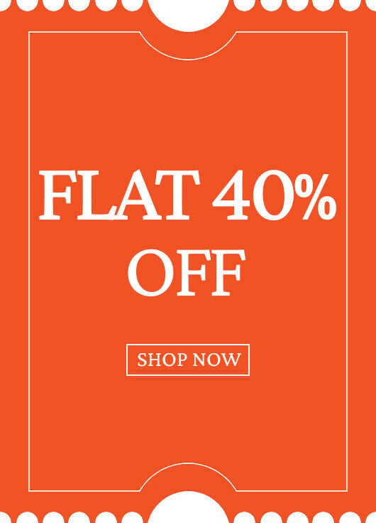 Flat 40% OFF 