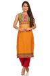 Ochre Straight Cotton Kurta image number 0