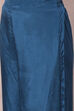 Teal Blue Viscose Straight Suit Set image number 5