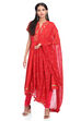 Red Poly Cotton Stoles image number 1