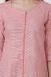 Pink Poly Cotton Straight Kurta image number 1