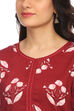 Maroon Viscose Rayon Straight Kurta image number 1