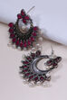 Red Metal Brass Earring image number 2