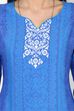 Indigo Straight Cotton Kurta image number 4