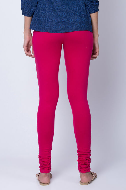 Pink Cotton Jersey Leggings image number 3