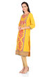 Mustard Straight Poly Cotton Kurta image number 3