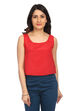 Red Poly Cotton Indie Top image number 4