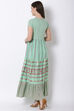Mint Green Viscose Dress image number 4