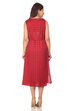 Red Flared Poly Cotton Dress image number 5