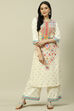 Pink LIVA Blend Woven Straight Kurta Suit Set image number 6