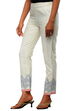 Beige Cotton Straight Pants image number 2