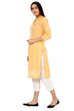 Ochre Straight Poly Cotton Kurta image number 2