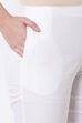 White Poly Lycra Slim Pants image number 1