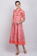 Peach Cotton Kalidar Dress image number 3