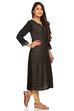 Black Straight Viscose Kurta image number 1