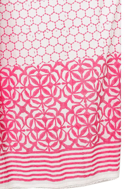 Pink Cotton Stole image number 2