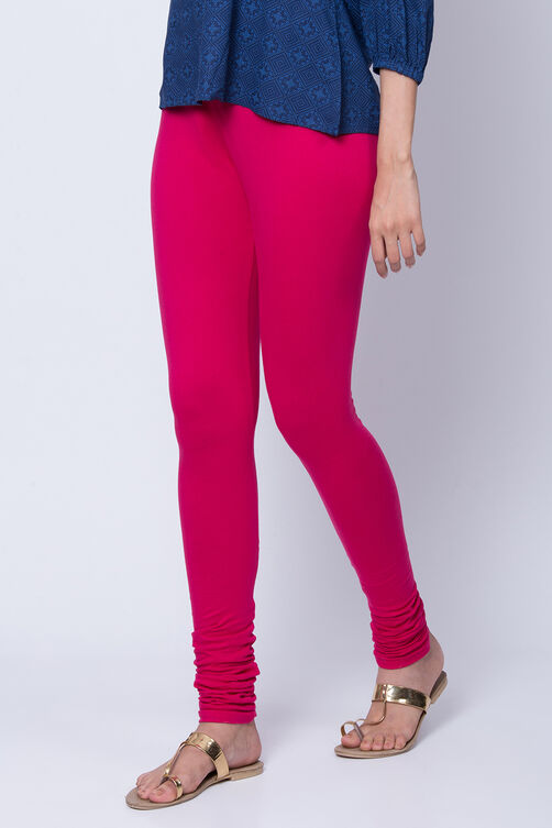 Pink Cotton Jersey Leggings image number 2