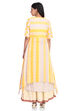 Yellow Poly Cotton Straight Kurta image number 5