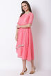 Pink Art Silk Kalidar Dress image number 0