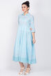 Blue Cotton Kalidar Dress image number 3