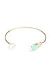 Aqua Chalcedony And Pearl Bracelet image number 1