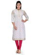 Off White Cotton Straight Kurta image number 0