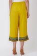 Yellow Viscose Rayon Palazzo image number 5