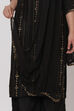 Black Art Silk Dupatta image number 1