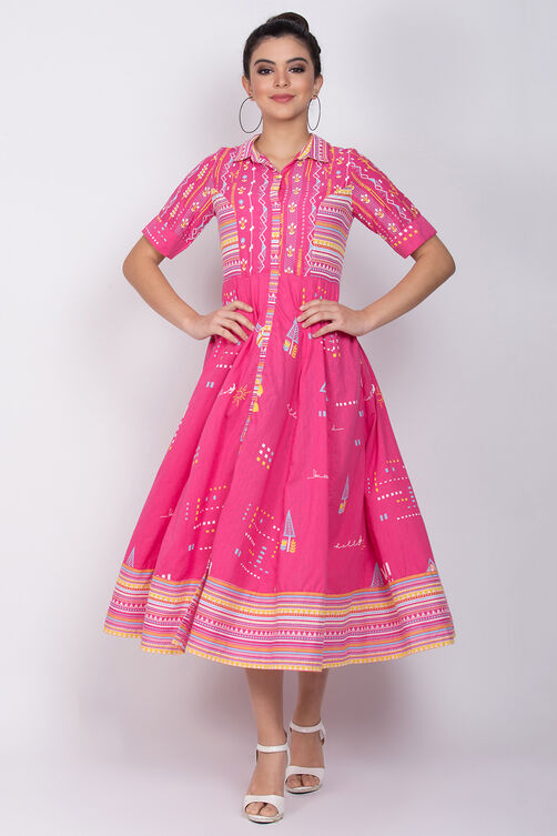 Pink Cotton Dress image number 0