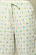 White Cambric Printed Straight Kurta & Pants Suit Set image number 2
