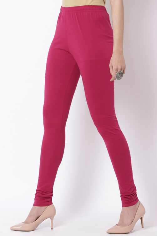 Pink Cotton Leggings image number 2