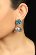 Blue Chalcedony Jhumkis image number 0