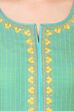 Turquoise Straight Polyester Suit Set image number 7