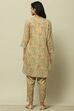 Beige Viscose Blend Printed Straight Co-ord Set image number 4