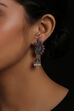 Light Pink Metal Brass Earring image number 1
