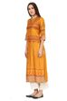 Yellow Straight Viscose Rayon Kurta image number 2