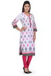 White Cotton Straight Kurta image number 1