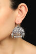 Silver Metal Brass Earrings image number 0