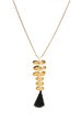 Golden Metal Brass Necklace image number 1