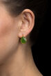 Lime Green Metal Brass Earring image number 0