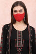 Red Cotton Mask image number 0