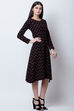 Black POLY COTTON      A Line Dress image number 3