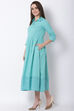 Green Cotton Kalidar Dress image number 2