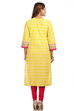 Lime Straight Cotton Kurta image number 1