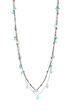 Turquiose Beads And Thread Necklace image number 2
