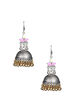Pink And White Enamel Earrings image number 1