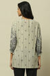 Ecru Printed Straight Kurti image number 3