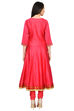 Pink Kalidar Polyester Suit Set image number 4