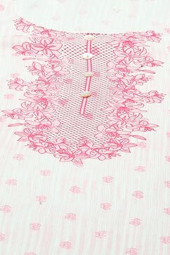 Pink LIVA Woven Straight Kurta Suit Set image number 1